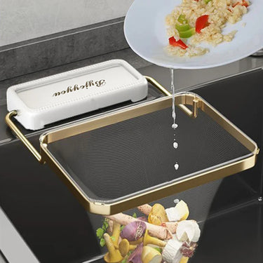 Mounted Kitchen Drain Filter With Collapsible Basket